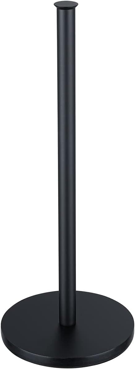 JQK Toilet Paper Storage Stand Matte Black, 304 Stainless Steel Thicken 0.8mm Tissue Reserve Holder 3 Rolls Dispenser for Bathroom, TPS180-PB