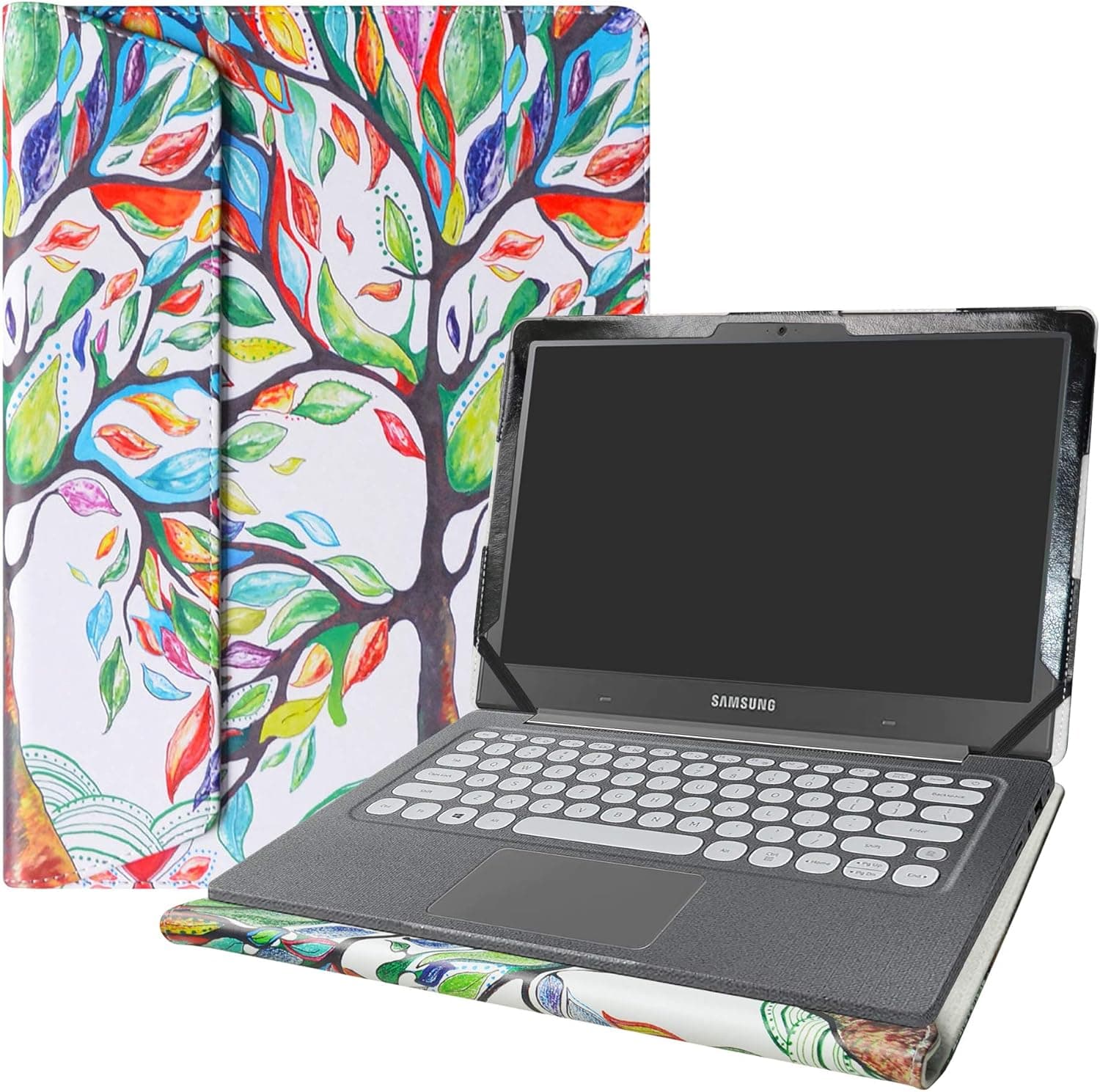 Alapmk Protective Case for 14 Inch Dell Vostro 3420 3425/Acer Chromebook 514 CB514-1W & 13 Inch Samsung Notebook Flash NP530XBB NP530XBB-K01US (Not Fit Chromebook 514 CB514-1H CB514-2H),Love Tree