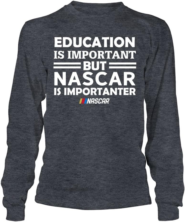 FanPrint Nascar Hoodie - Education is Important ButIs Importanter
