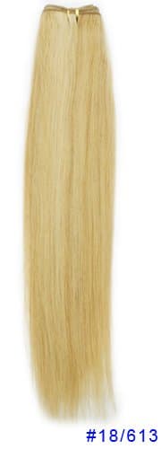 Weft without clip extension:22" 55cm 4.2oz(120g) Straight Indian Remy Human Hair Thick Ends,color 30 Available,wavy Available. #18/613 Light Caramel Brown/Light Blonde