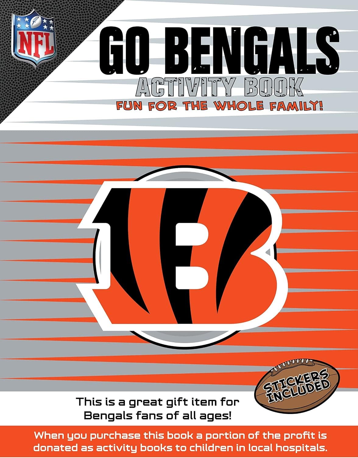 In The Sports Zone NFL Cincinnati Bengals Activity Book/Orange/White/One Size