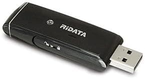 Ritek Ridata Twister 32GB USB Drive with Write Protection RDEZ32G-TW-LIG0 (Black)