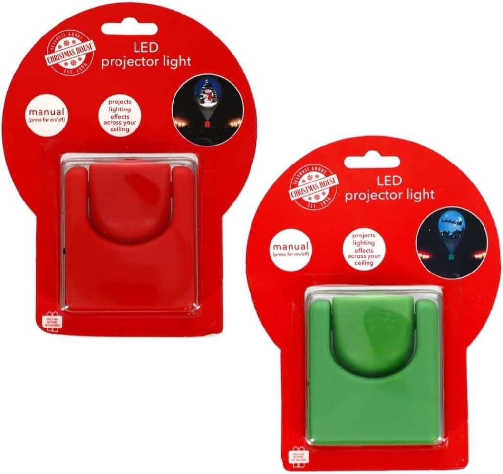 Christmas House LED Christmas Themed Projector Device - 2 Different Projectors