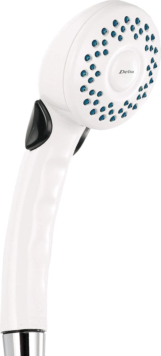 Alsons 462PBBX Classic Full-Spray Push Button Hand Shower, White
