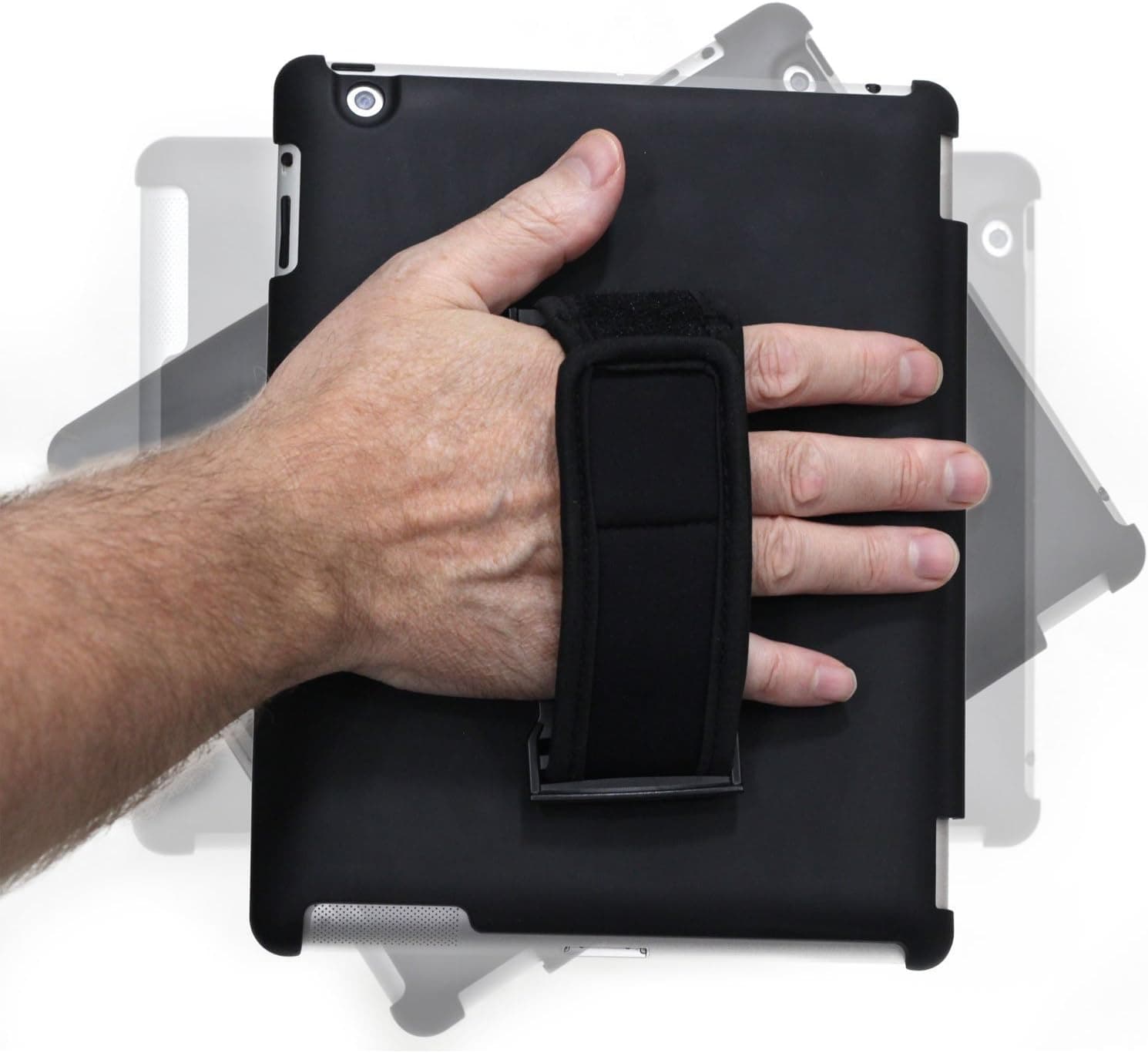 LapWorks Soft Grip Handle Stand Compatible with iPads 2, 3 and 4 (2011 and 2012 Models)