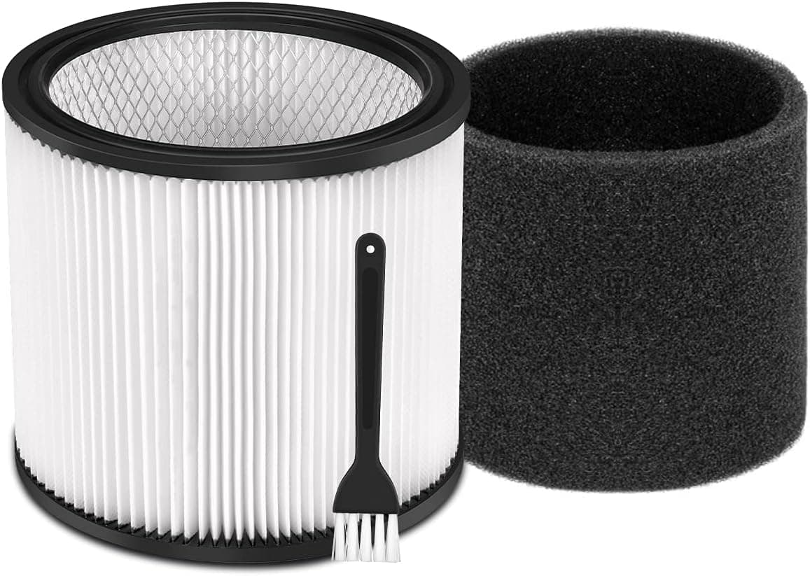 DRIBET Cartridge Filter Replacement Parts for Shop-Vac 90304 90333 90350, Compatible with Most Wet/Dry Vacuum Cleaners 5 Gallon and Above