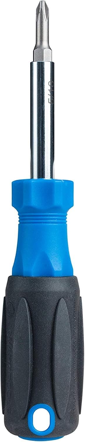 Jonard Tools SD-61 Multi-Bit 6-in-1 Screwdriver with Comfort Grip, 7 1/2" Length