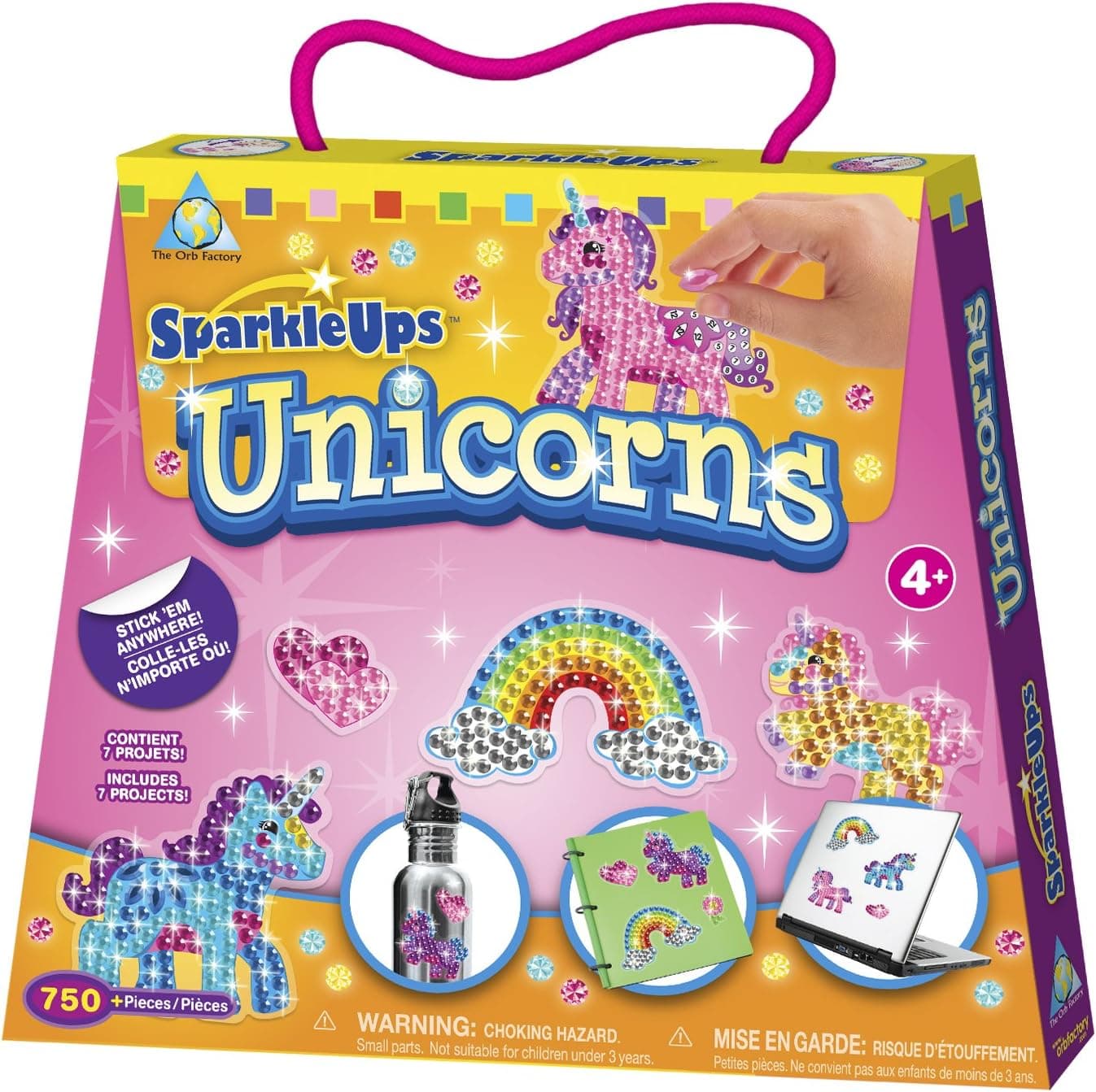 The Orb Factory SparkleUps Unicorns, (550+Pieces)