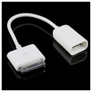 Mango Natural 30 Pin Otg Cable for Ipad Series, Camera Connection Kit Dock Connector to Female USB Host OTG Adapter Cable