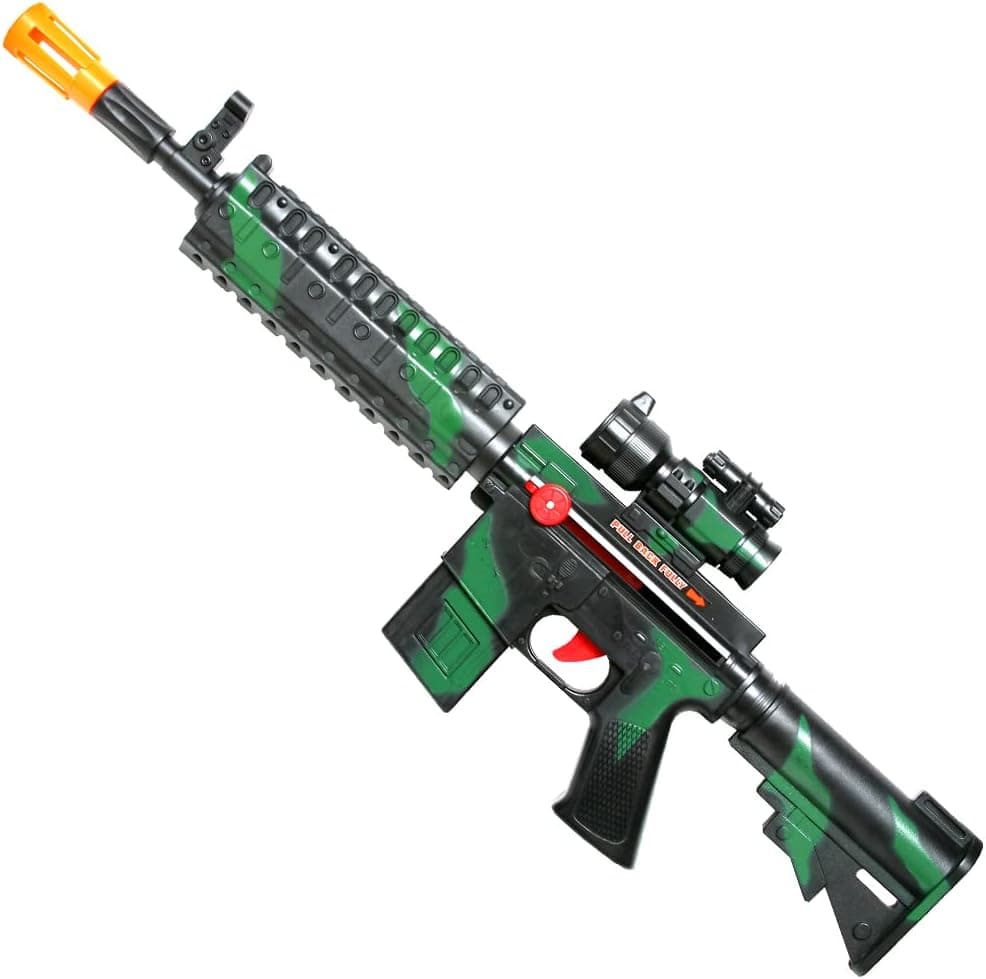 Rifle Gun Toy Machine Set Military Army, Playset, 23 Inches Long