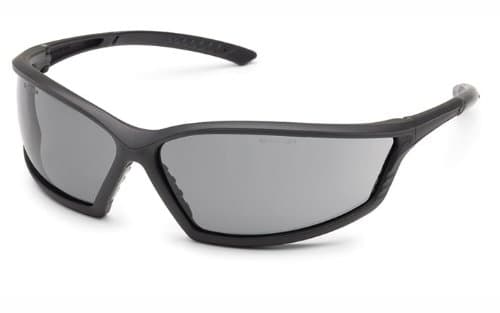 Gateway Safety 41GB78 4x4 Contemporary Wraparound Safety Glasses, Gray Anti-Fog Lens, Black Frame