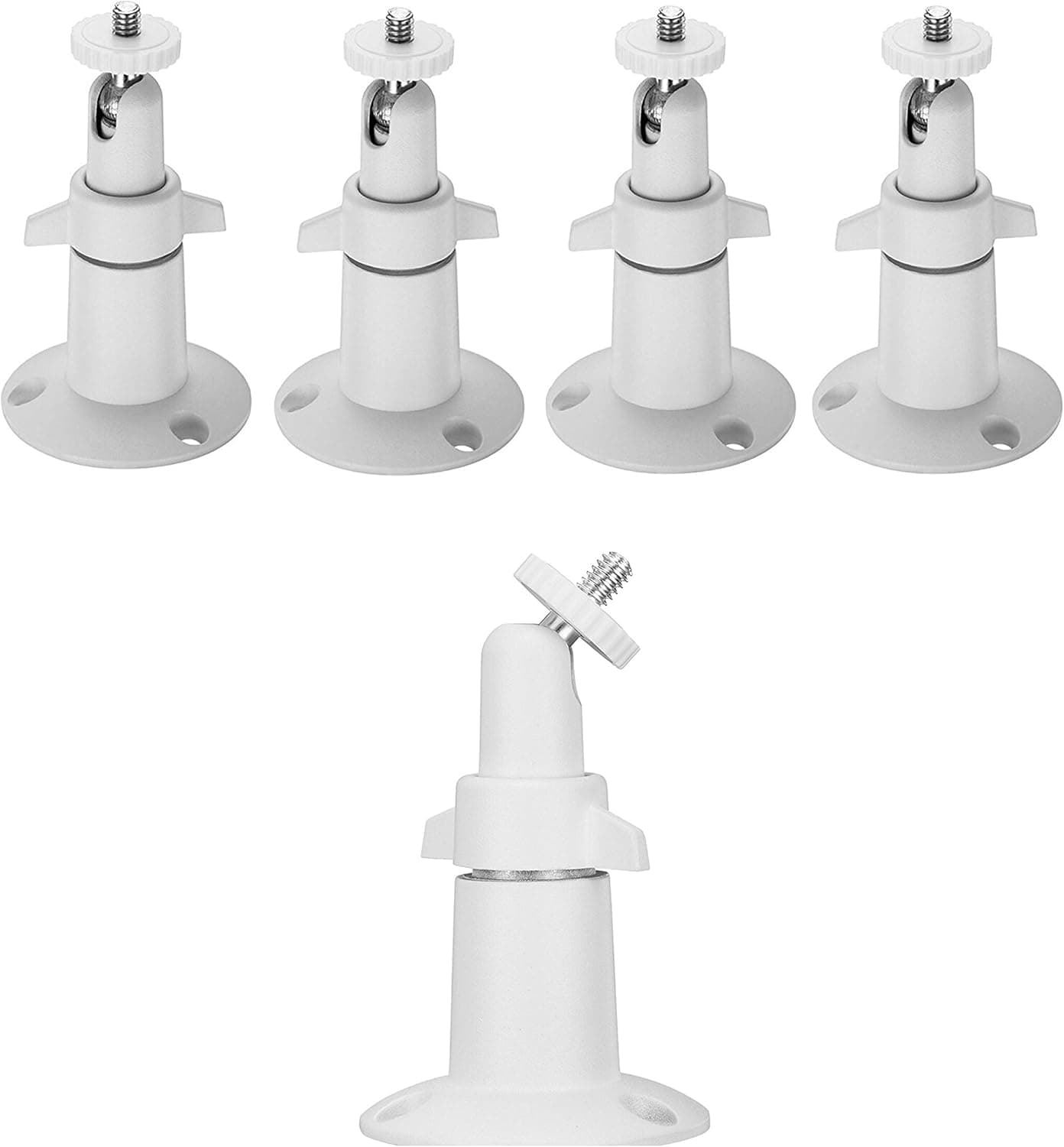 Arlo Camera Mounts (5 pcs Metal-Body/Shaft White)