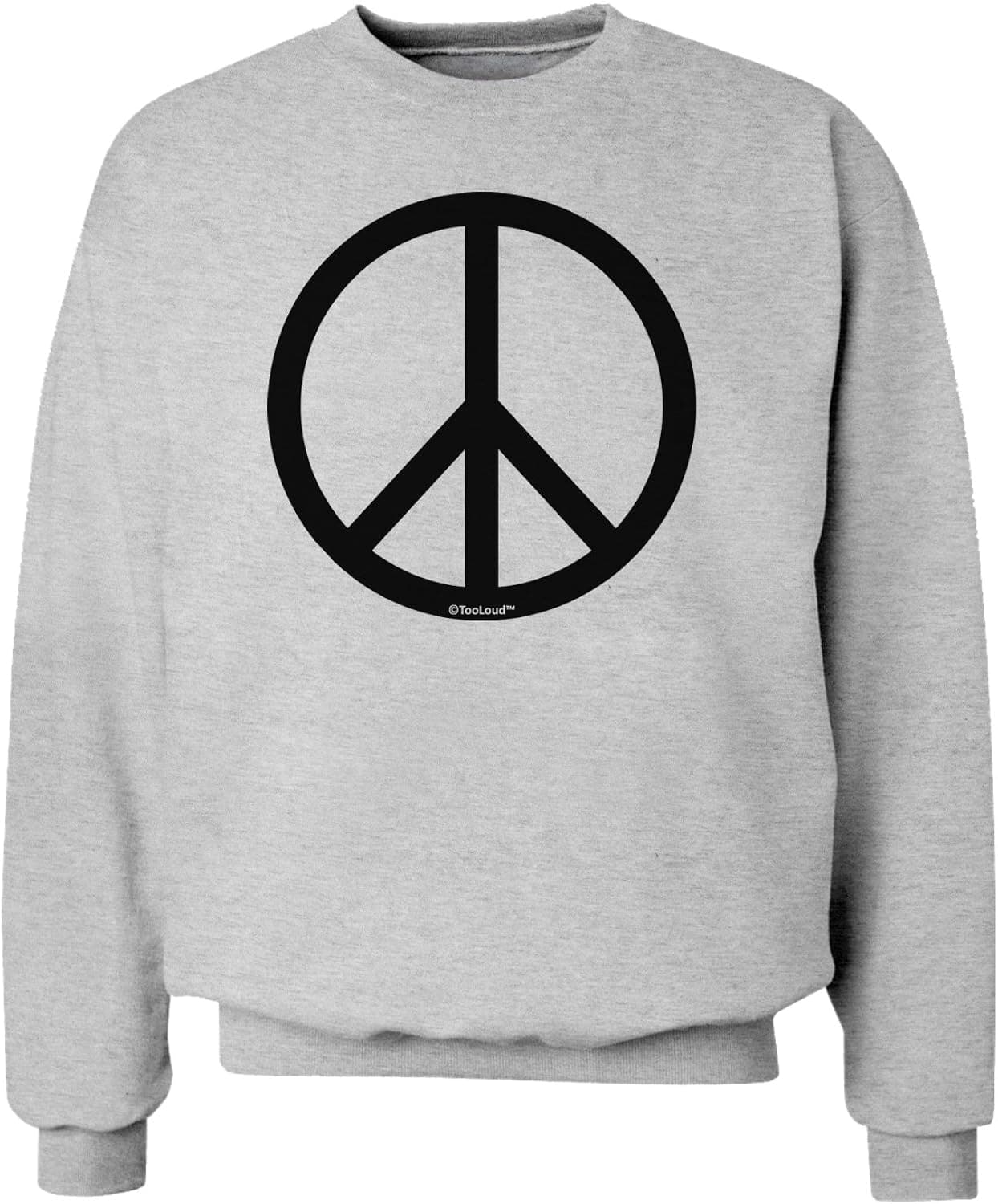 TOOLOUD Peace Sign Symbol Sweatshirt