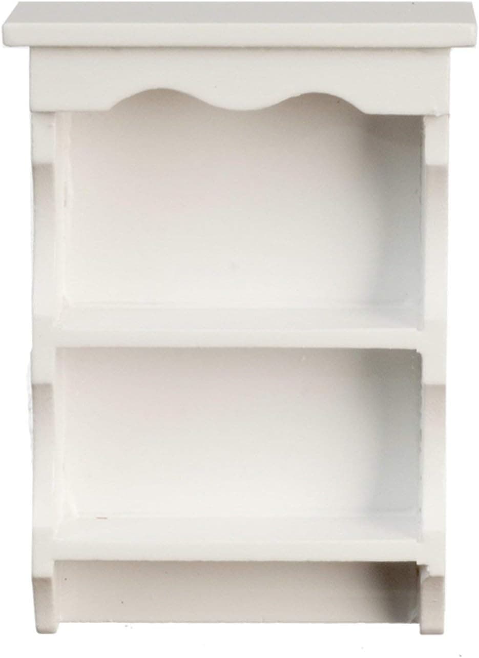 Melody Jane Dolls Houses Dollhouse White Sweetheart Country Wall Shelf Miniature 1:12 Shelf Unit