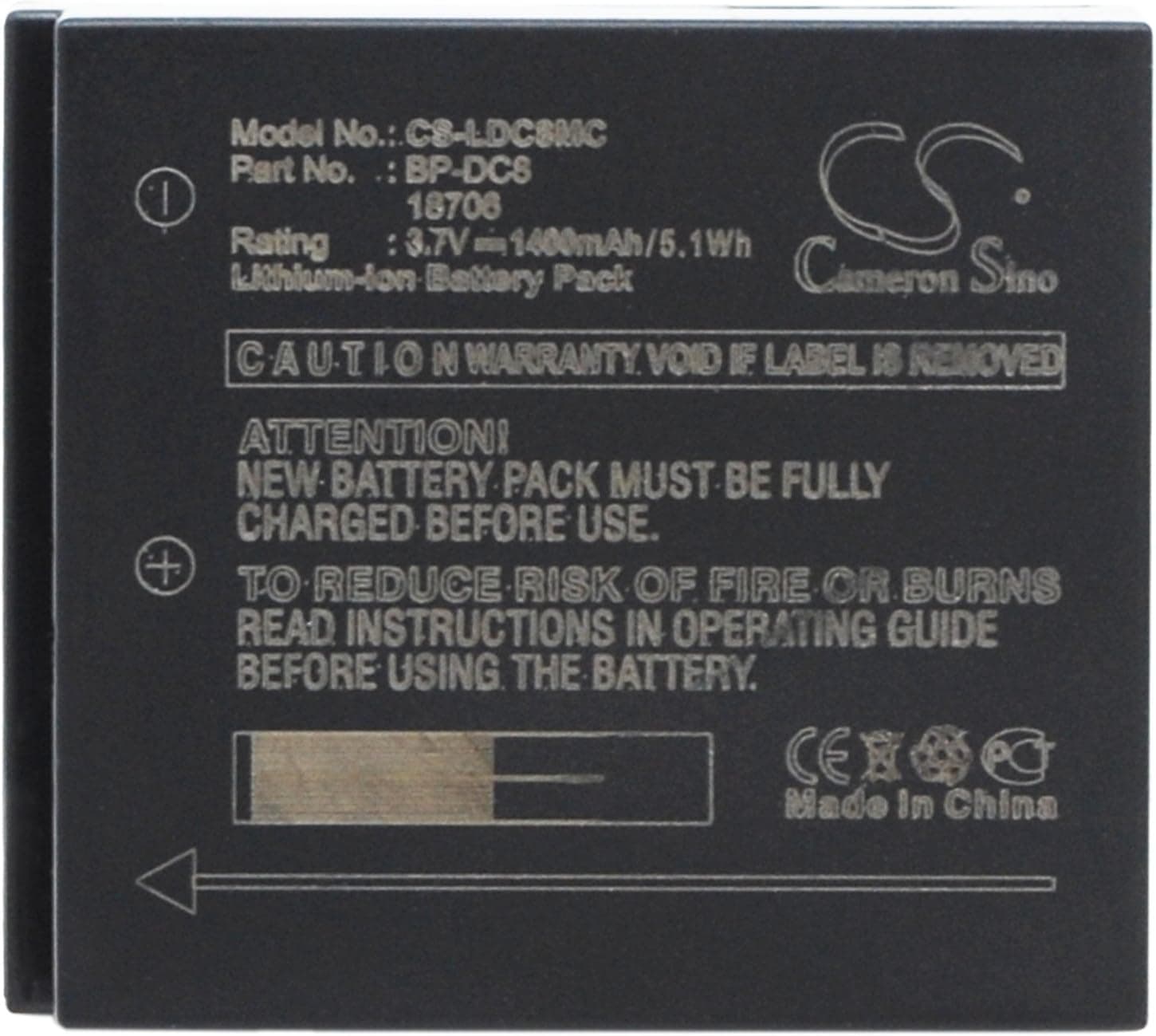 Battery Replacement for Leica X1 Part NO 18706, BP-DC8, EA-DC-8