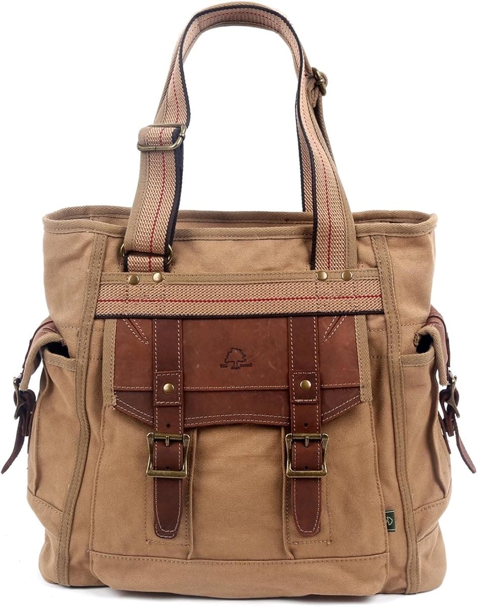 TSD Brand Turtle Ridge Canvas Tote Bag