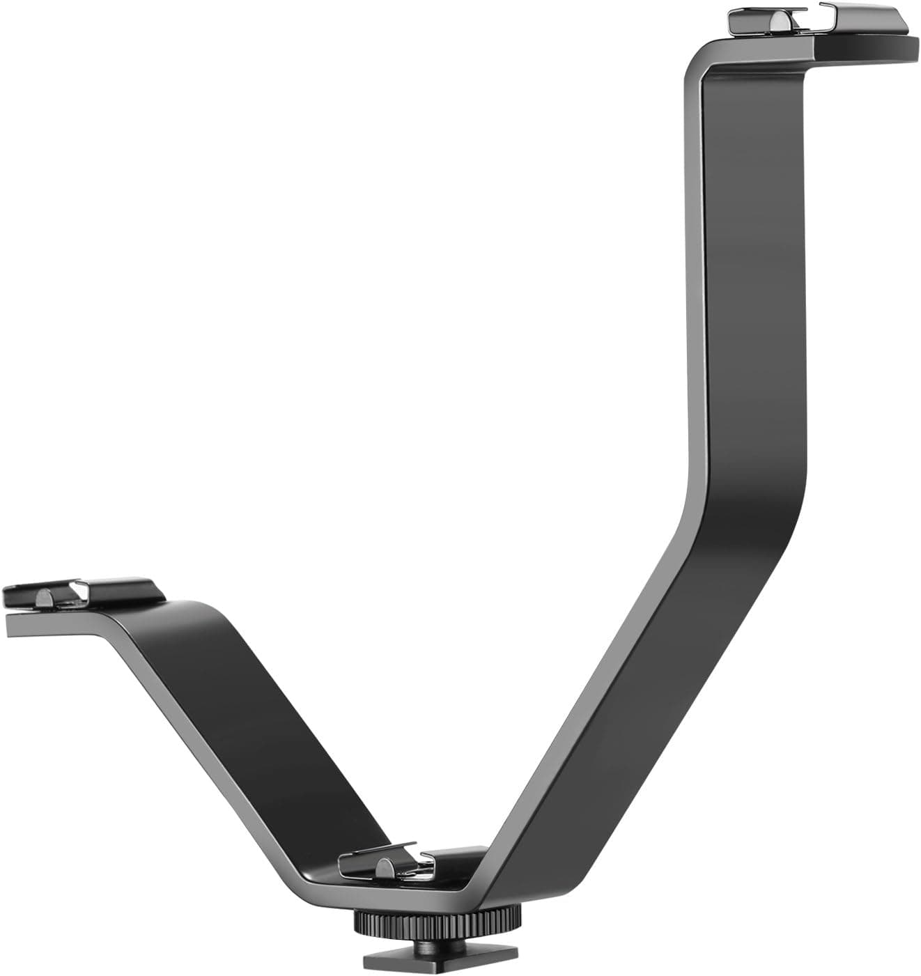 Neewer Aluminium Alloy 7.9 inches/20 Centimeters V-Shape Triple 3 Universal Cold Shoe Mount Bracket for Canon Nikon Sony DSLR Camera,Camcorder Accessory Such as LED Light,Microphone,Flash,Monitor