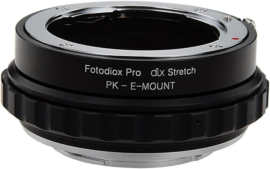 Fotodiox DLX Stretch Lens Mount Adapter - Pentax K Mount (PK) SLR Lens to Sony Alpha E-Mount Mirrorless Camera Body with Macro Focusing Helicoid and Magnetic Drop-in Filters