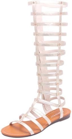 Bumper Women's Lory 90 Gladiator Sandals,Lt.Gold,8