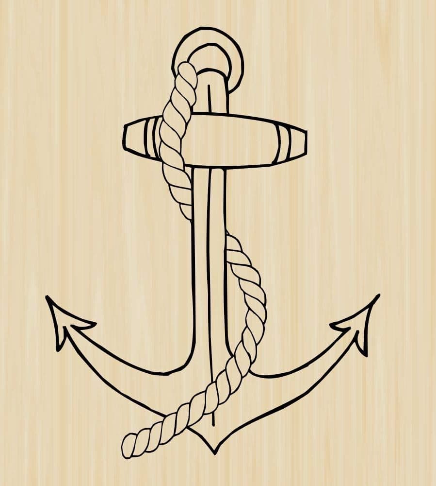 Anchor Rubber Stamp by DRS Designs - Made in USA