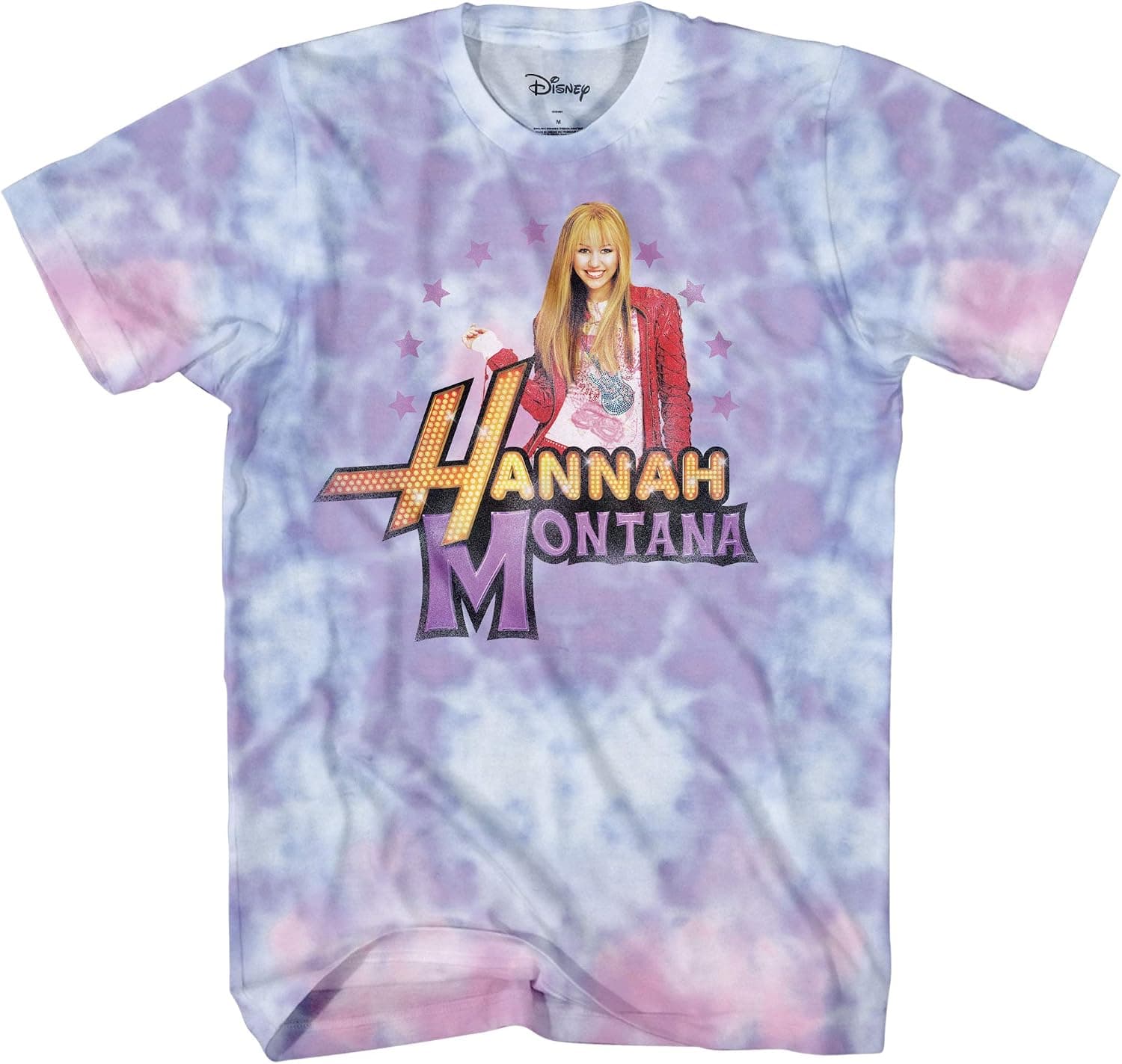 Mens Hannah Montana Dye Shirt - Miley Cyrus Hannah Montana Tie Dye Graphic T-Shirt