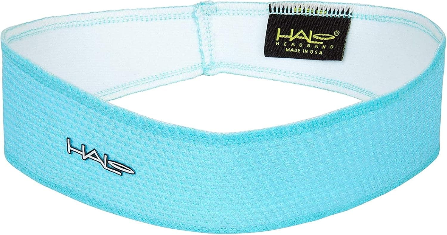 Halo Headband AIR Series -Aqua- Halo II- Pullover Headband-Patented Lightweight, Absorbent Moisture Wicking Headband - Channels Sweat Away from Your Eyes and Face, One Size (AIRII-PO)