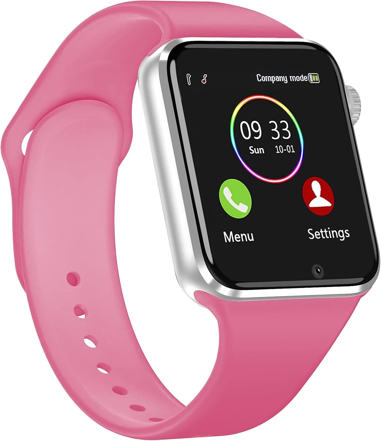 Smart Watch for Android iOS Phones Compatible iPhone Samsung LG, 321OU Touchscreen Bluetooth Sports Watch Fitness Tracker Watch with Speaker SIM SD Slot Camera Smartwatch for Men Women Kids (Red)