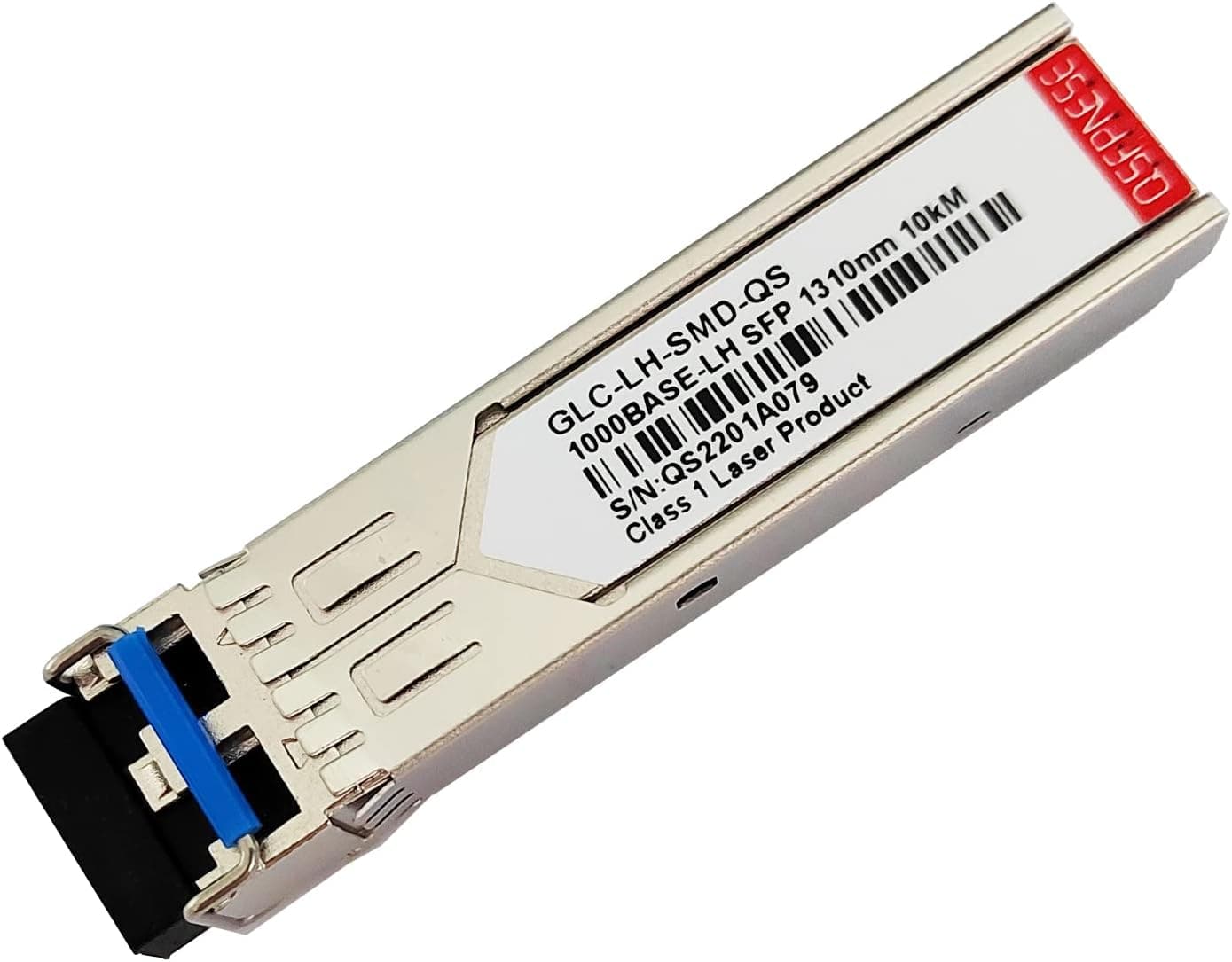QSFPNESE 1.25G SFP 1000BASE-LX Transceiver, 1310nm SMF Module, up to 10KM/20KM, Compatible with Cisco GLC-LH-SMD, Meraki, D-Link, Supermicro, Fortinet, Ubiquiti, Netgear, Mikrotik