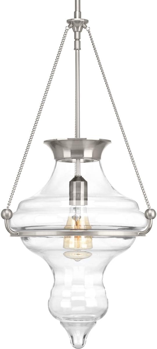 Progress Lighting P500031-009 Cazbah Pendants, Brushed Nickel