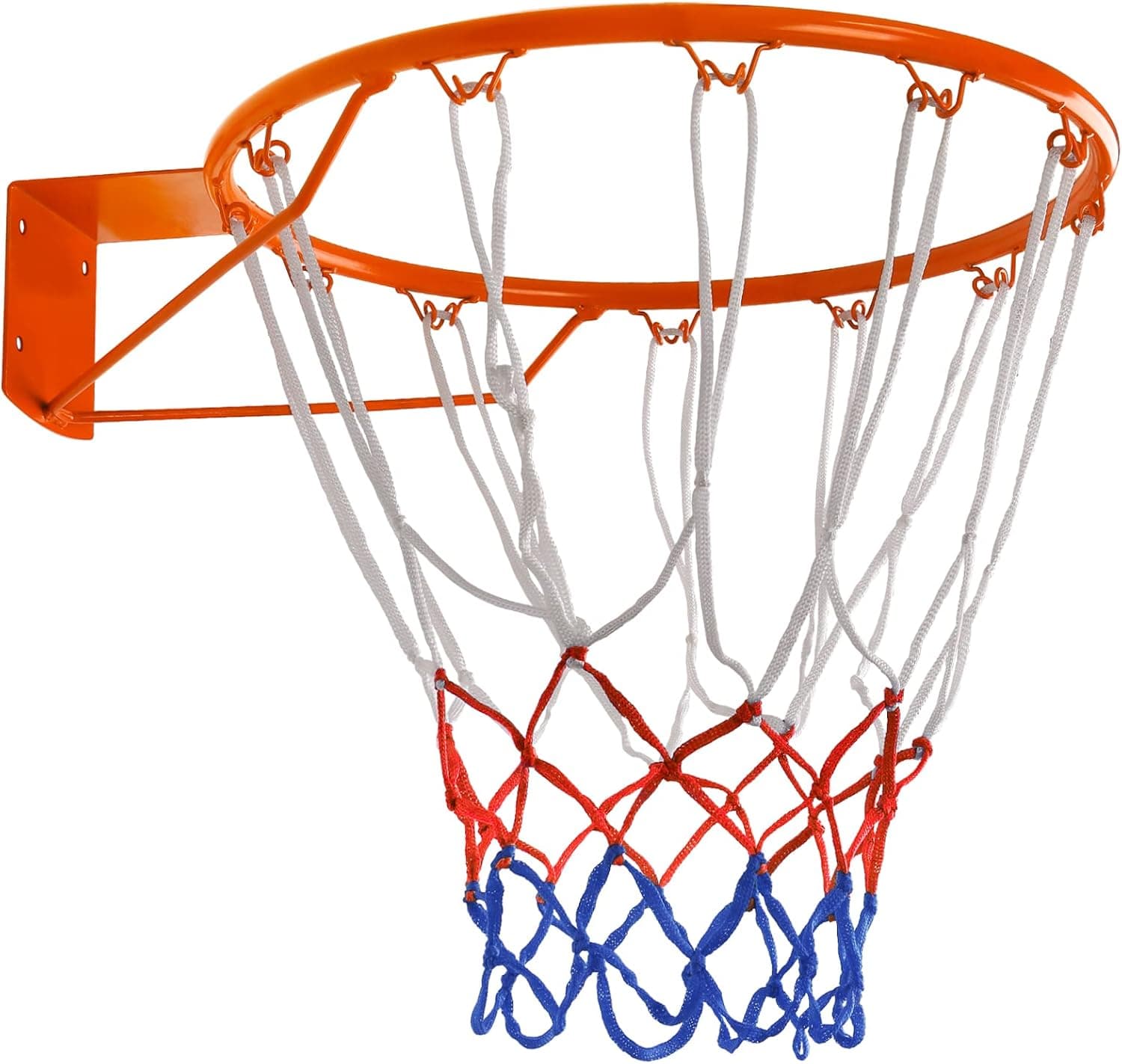Basketball Goal Rim Outdoor Wall Door Mounted Basketball Hoop Indoor Outdoor 18" Rim with Net