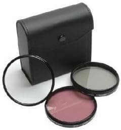 Sony HDR-SR5 HDR-SR5C - 37mm High Resolution 3-piece Filter Set (UV Fluorescent Polarizer) - Silver