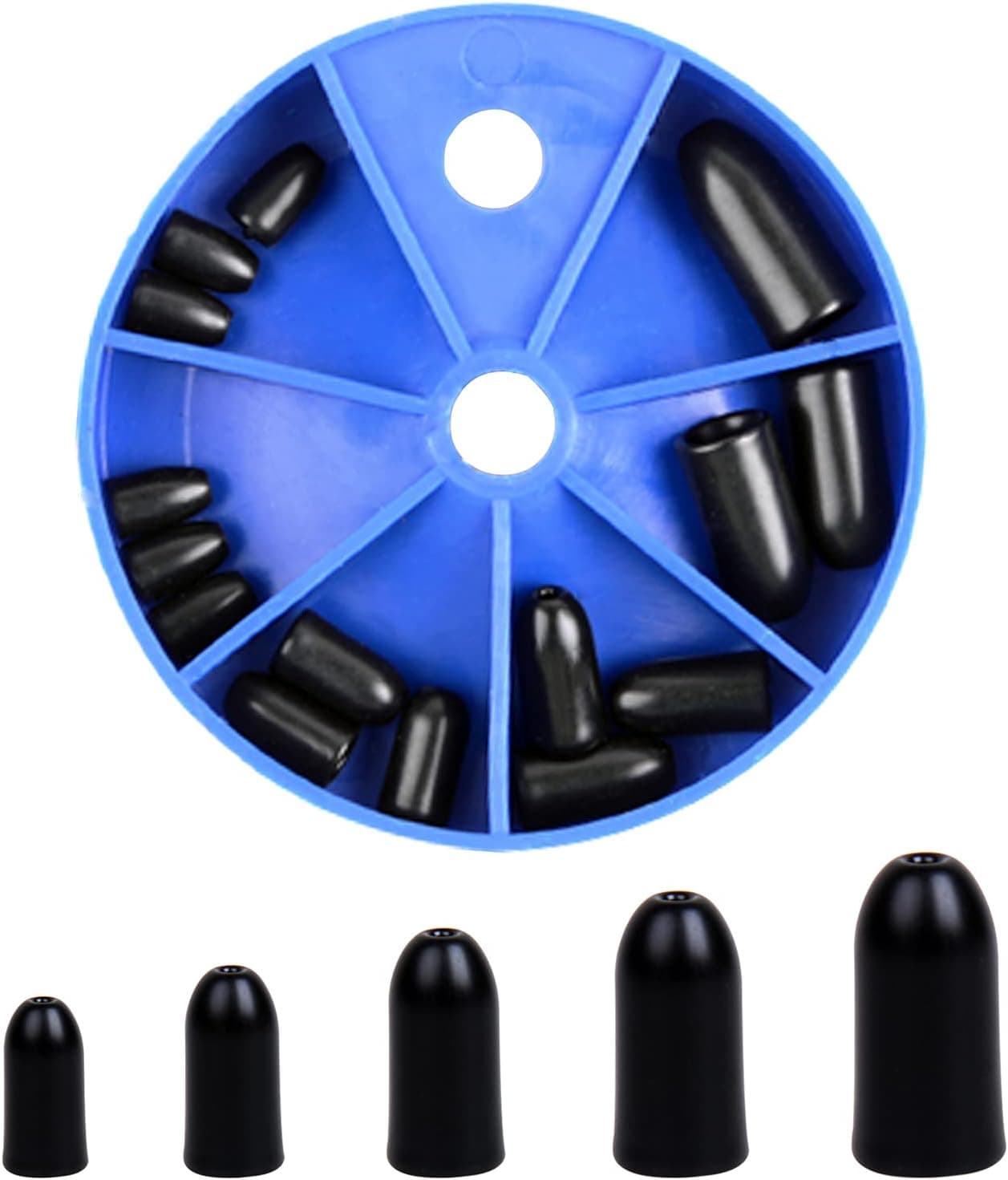 Fishing Weights Sinkers Kit Tungsten Sinkers Weights Flipping Fishing Sinkers Wacky Worm Weights Tungsten Fishing Tackle Kit for Bass