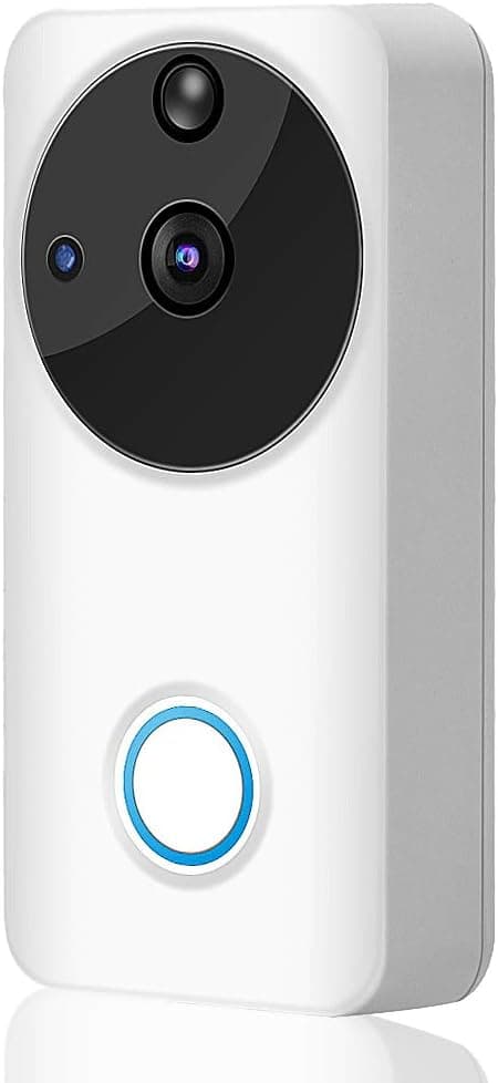 1080P Video Doorbell, HD WiFi Home Security Camera with Real Time 2 Way Talk Video, 166°Wide Angle, PIR Motion Detection, Night Vision, APP Control for iOS Android