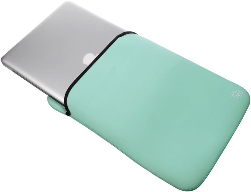 Case Star 15 Inch Neoprene Laptop Notebook Ultrabook Sleeve Case Bag for Macbook Pro 15/15.6-Inch and Other Brand 15-Inch Laptop-HP Dell Toshiba Satellite ASUS Sony Lenovo Samsung Acer Aspire (Turquoise Blue/black)