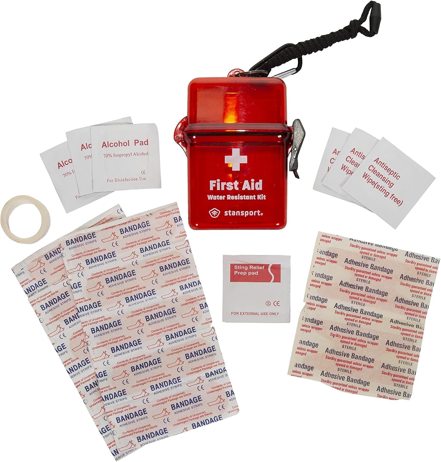 Stansport Water-Resistant Emergency First Aid Kit