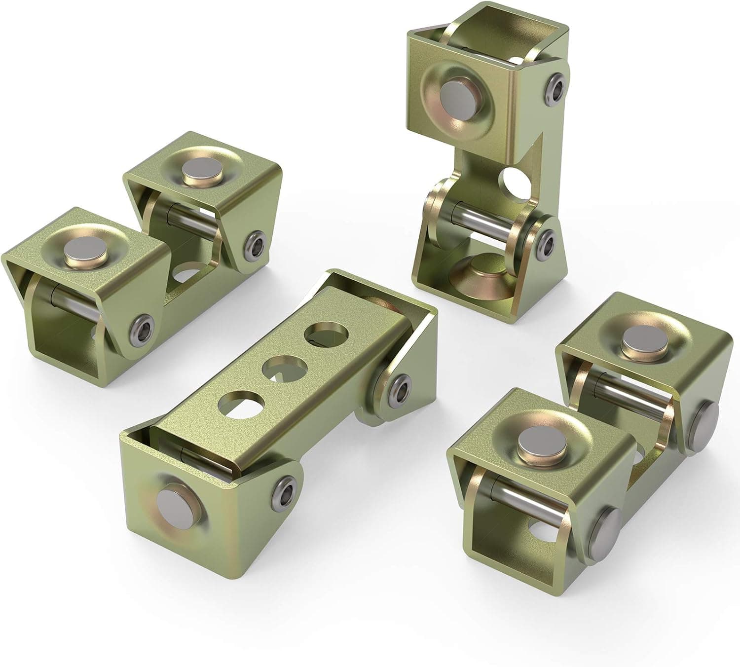 YESWELDER Magnetic Welding Clamps, Adjustable V-Type Fixture Clamp, Suspender Fixture Adjustable Pads Kit(4 Pcs)