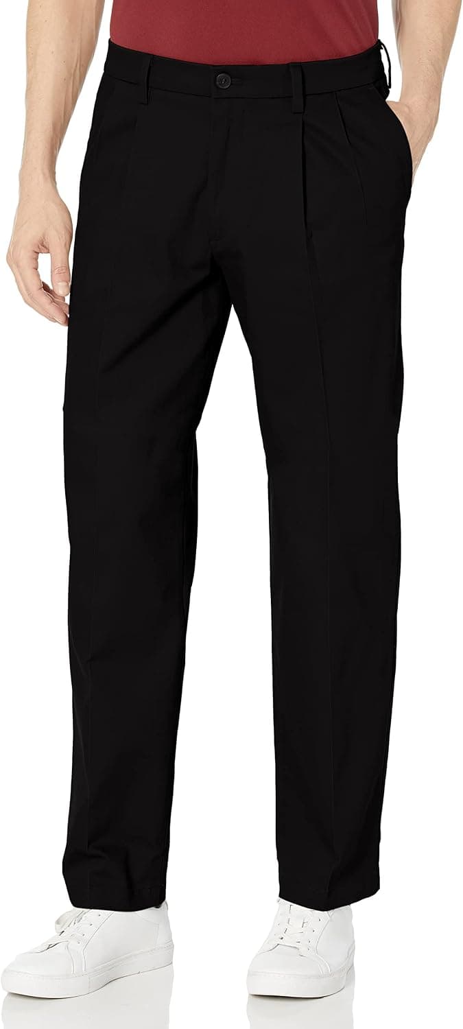 Dockers Men's Classic Fit Signature Khaki Lux Cotton Stretch Pants - Pleated (Regular and Big & Tall)