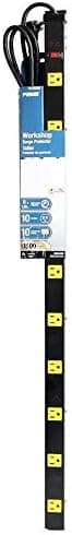 Utilitech 10-Outlet General Use Surge Protector (Auto-Off Safety)