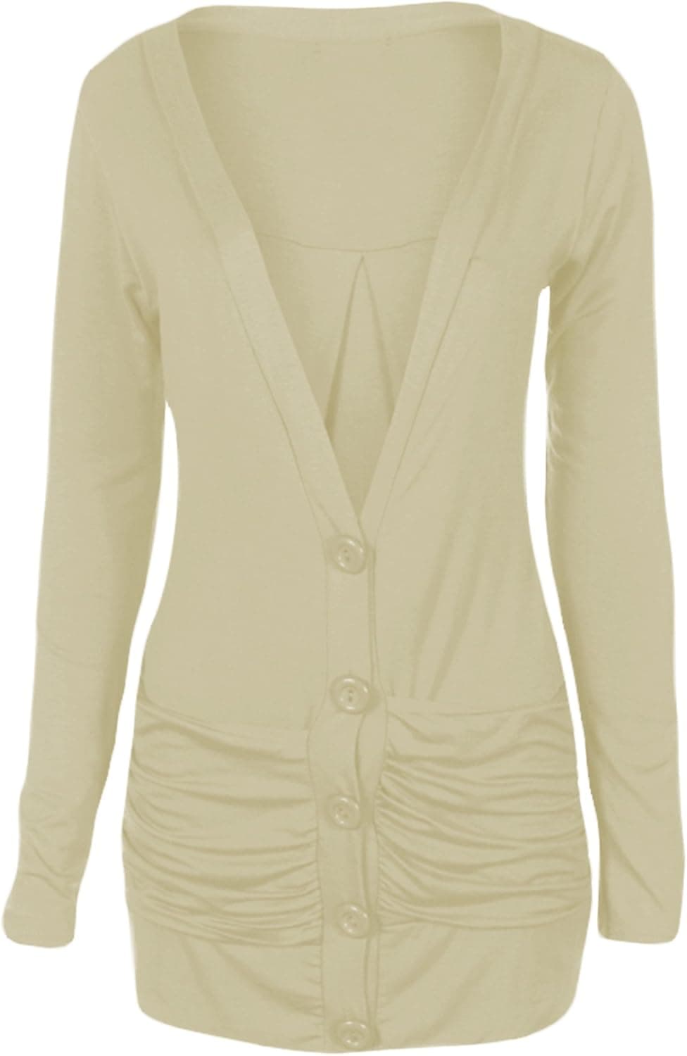 Fashion Wardrobe Cardigan Button up Blazer Pocket Top Jersey Tops Casual