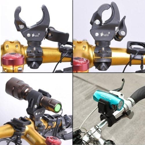 Shells The First And Latest Version Black Bicycle Flashlight Mounting Bracket Speaker Clamp Holder For Bike--Black