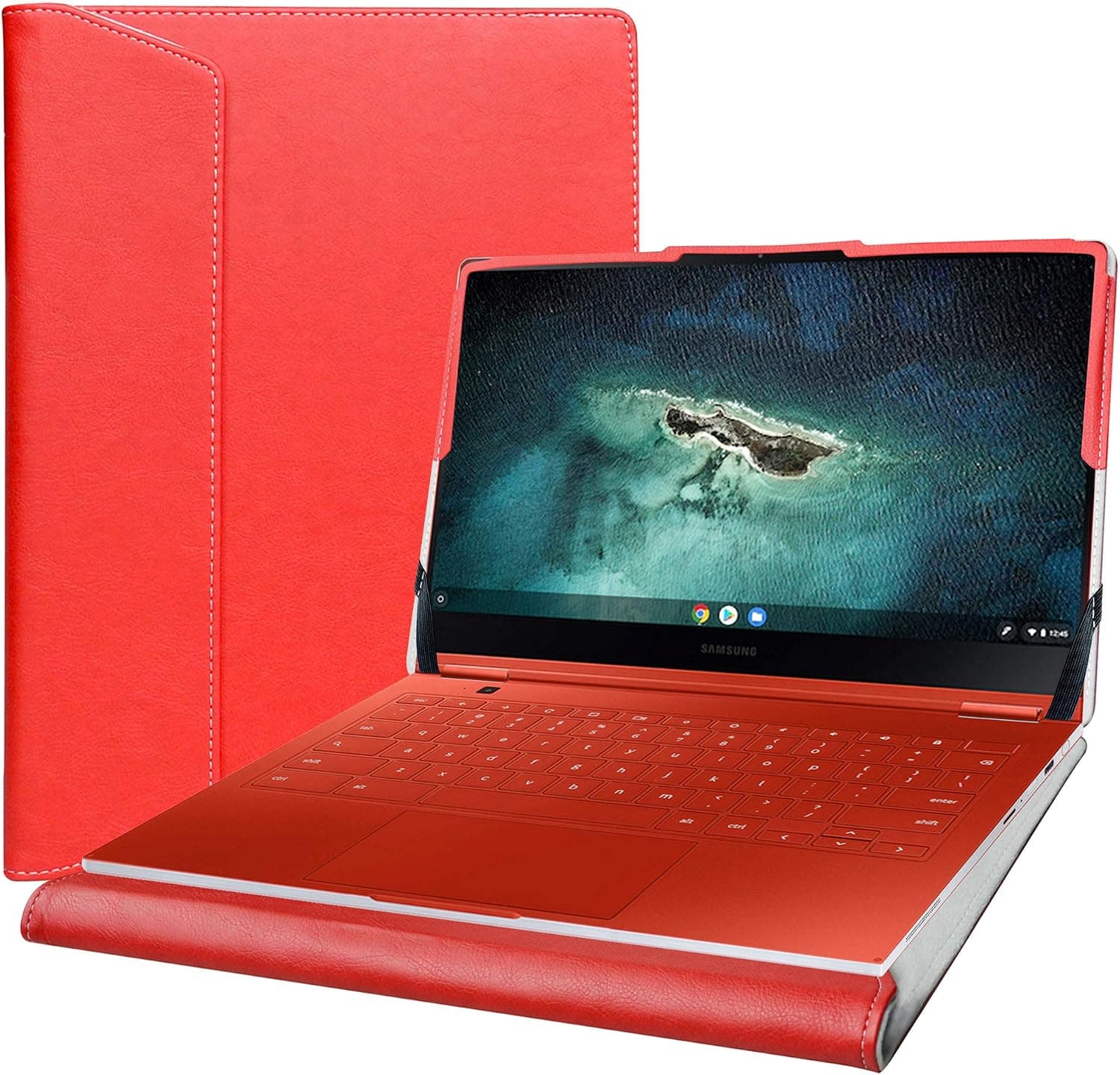 Alapmk Protective Case for 13.3" Samsung Galaxy Book3 360 13/Galaxy Chromebook 13 XE930QCA/Galaxy Book Flex 13 NP930QCG/Galaxy Book Pro 13 NP930XDB[Not fit Galaxy Book Flex Alpha 13.3 NP730QC],Red