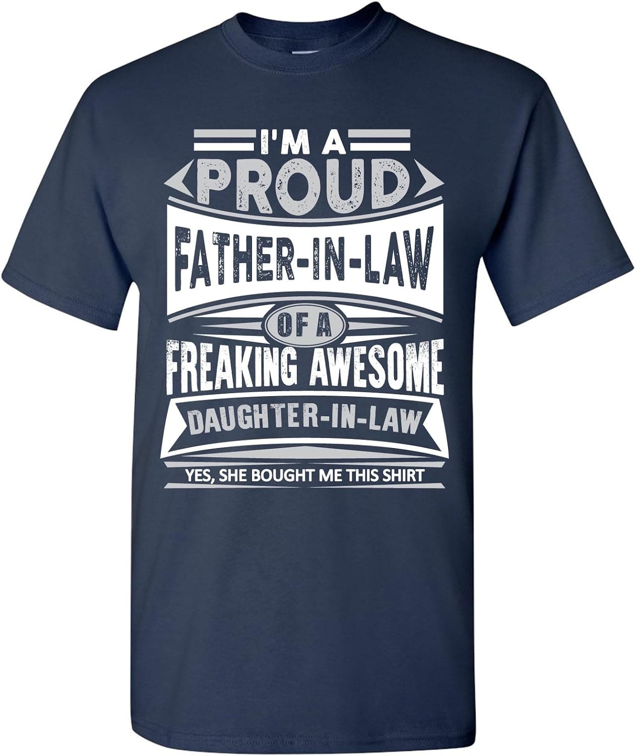 Proud Father-in-Law T-Shirt Basic Cotton