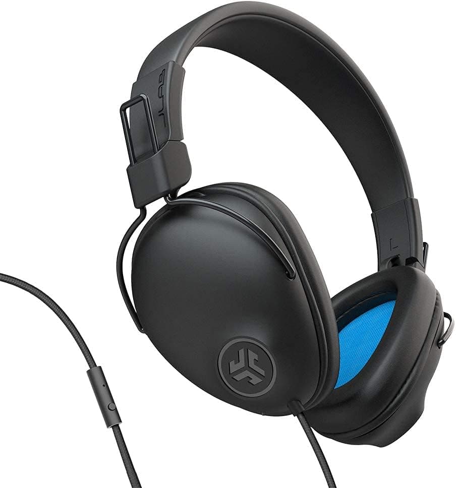 JLab Audio Studio Pro Over-Ear Headphones | Wired Headphones | Tangle Free Cord | Ultra-Plush Faux Leather with Cloud Foam Cushions | 40mm Neodymium Drivers with C3 Sound | Black (Renewed)