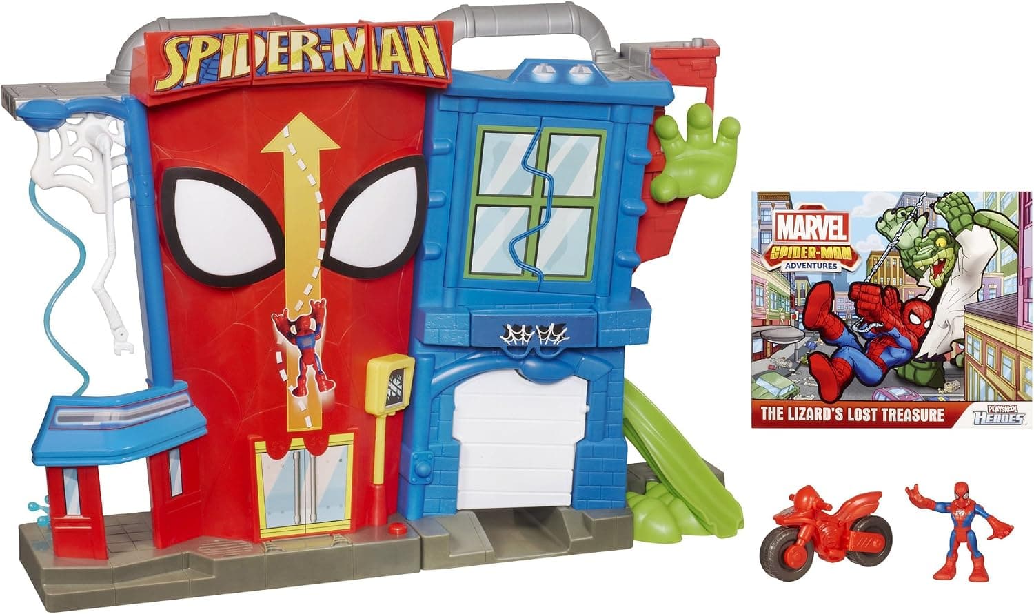 Playskool Heroes Marvel Spider-Man Adventures Electronic Spider-Man Stunt City Playset