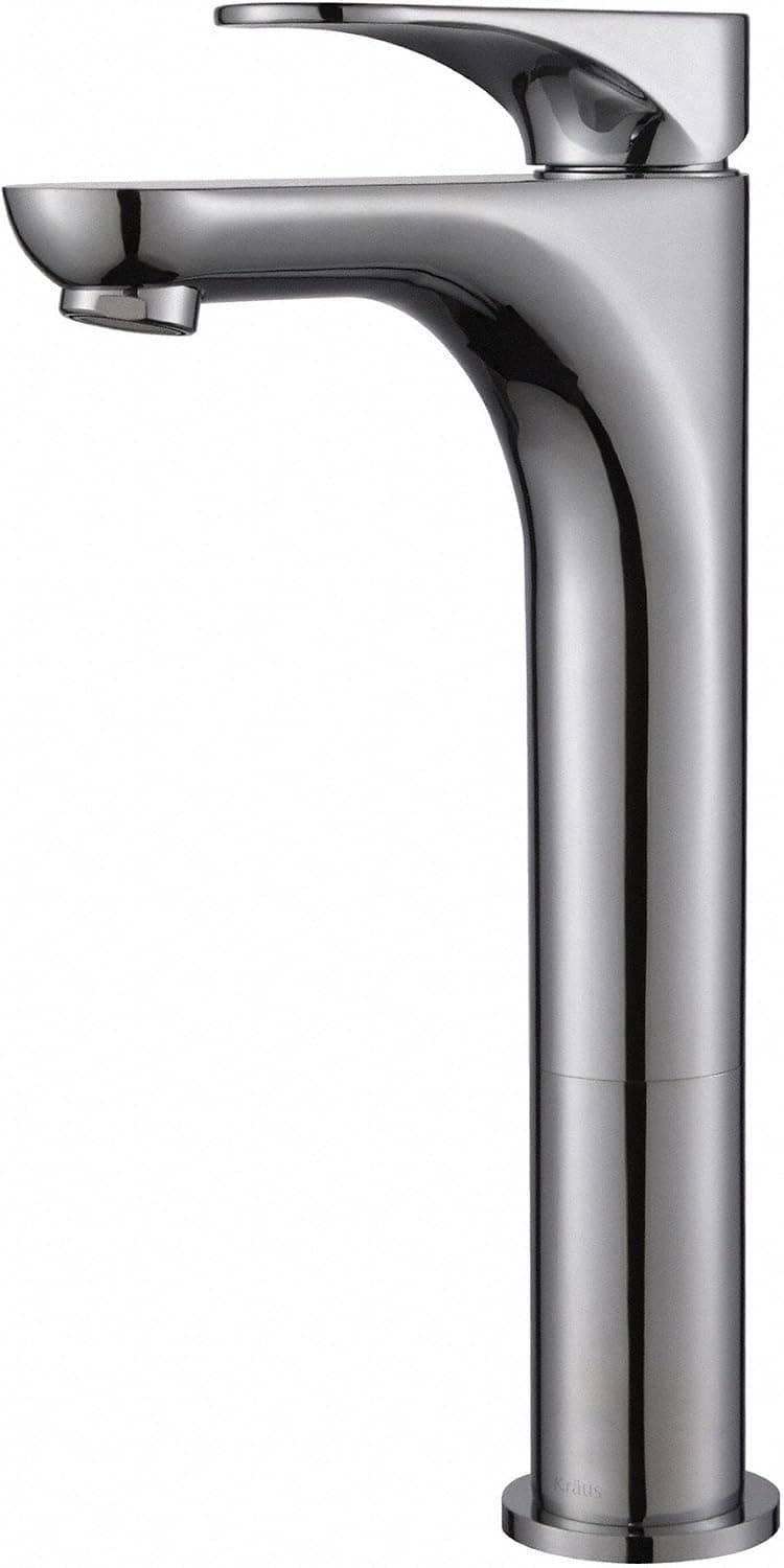Kraus FVS-13900CH Aquila Vessel Bathroom Faucet, Chrome