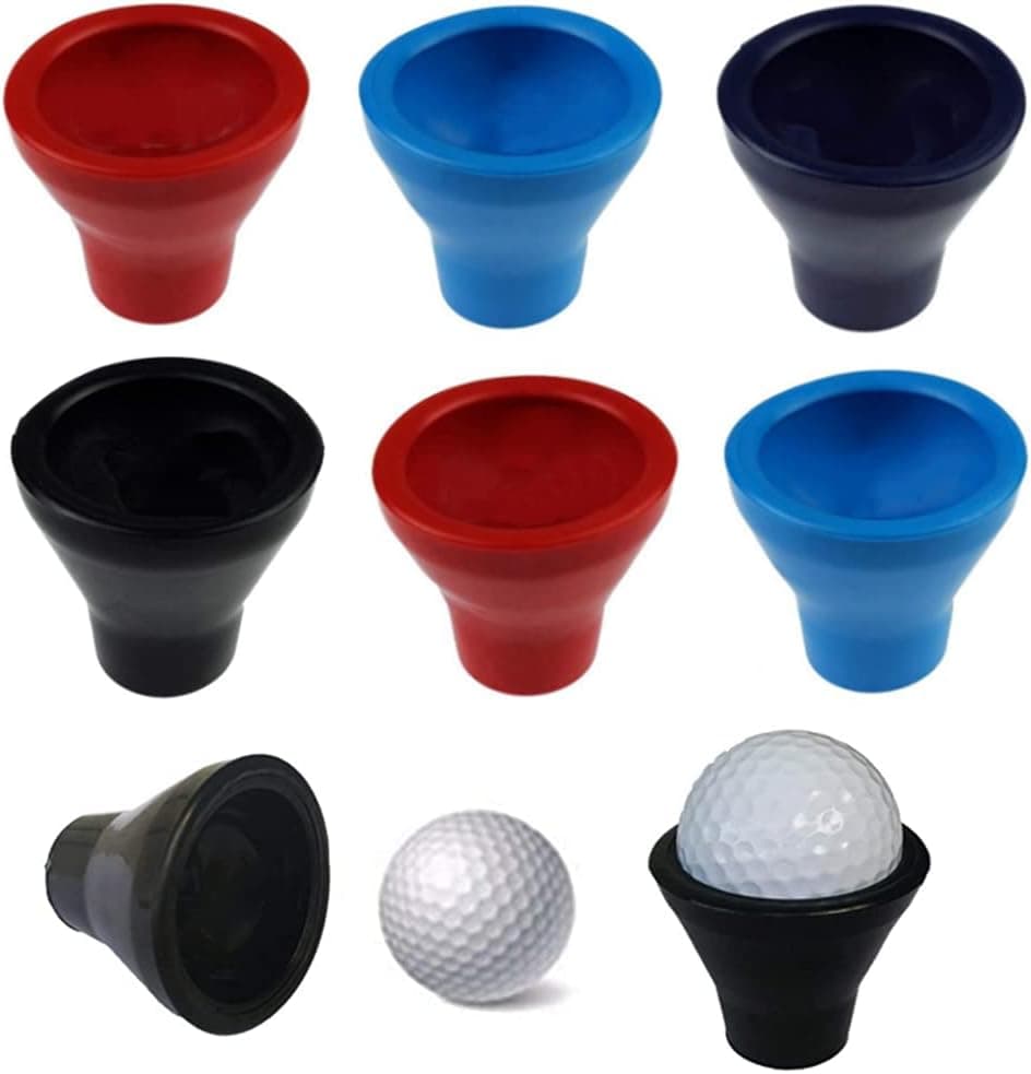 APZDFGIFCD 6 Pack Golf Ball Retriever Putter Picker Grip Pick Up Tool,Putter Ball Pick up, Golf Ball Pick-Up Suction Cup 5 Colors (Mixed Color)