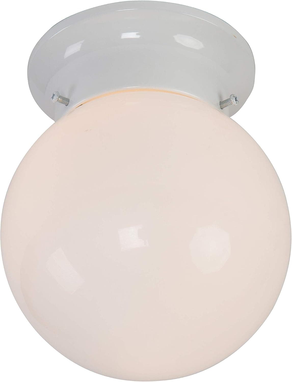 Yosemite Home Decor 77-947WH Flush Mount Series One Light, White, 6 Piece