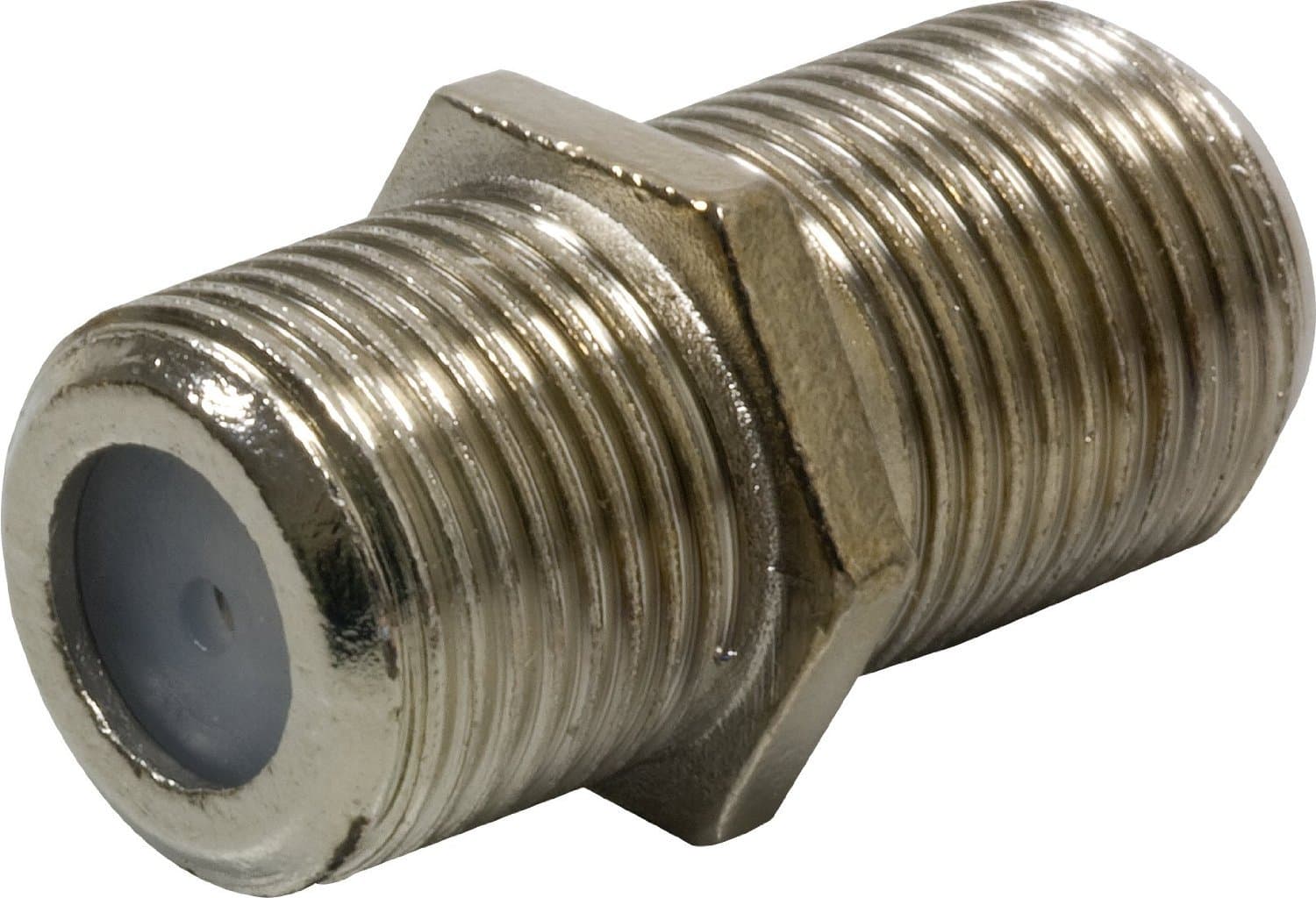 Coax Coupler,Simtyso Cable Extension Adaptor Connects Two Coaxial Video Cables F-Type Coaxial RG6 Coupler Pack of 2