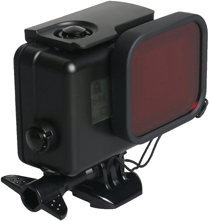 Waterproof Housing Case Cover for GoPro Hero 7 Black, Underwater Diving Photography Protective Housing Shell with Red Filter Compatible for Go Pro Hero 2018/ 6/ 5 Sports Action Camera - Up to 135ft