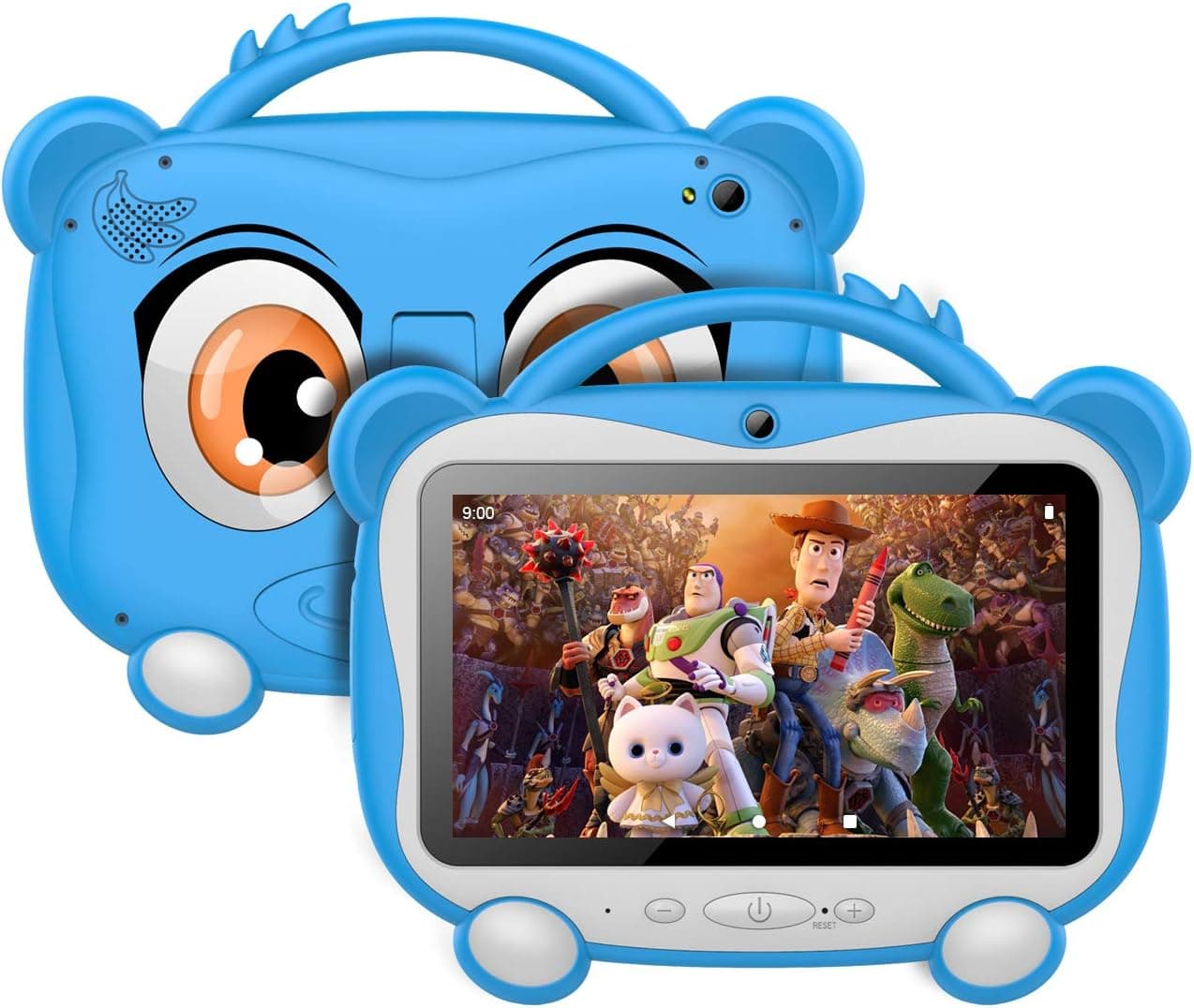 GOODTEL G6 7" Tablet for Kids 16 GB ROM 128GB Extended Memory, Android 10 Tablet Quad-Core, Google Play Pre Installed, Parental Control Mode, IPS HD Display, Kid-Proof Case (Blue)